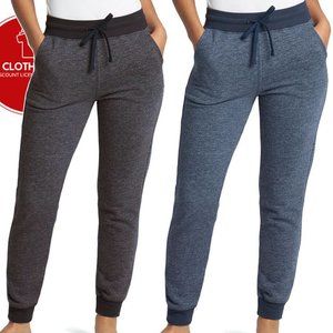 2 Pack -NEXT LEVEL Fleece Jogger Pants WOMENS -Heather Fleece JOGGER Size XL-2XL